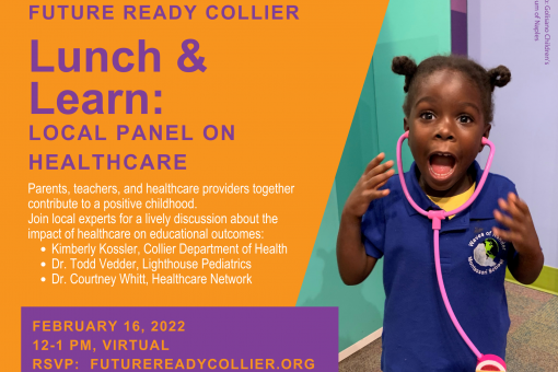 Announcement for FRC Lunch & Learn: Local Panel on Healthcare, on February 16th