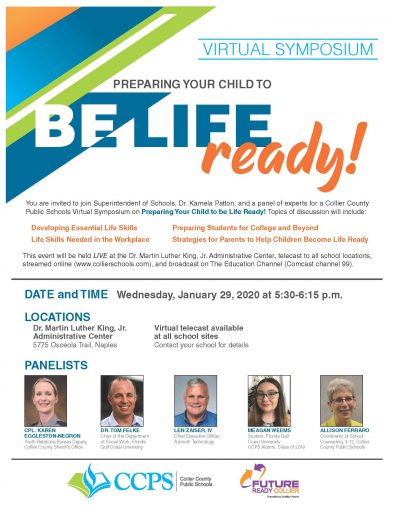 Virtual Symposium- Preparing Your Child to be Life Ready - Future Ready  Collier