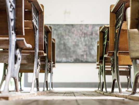Old School Desks in Classroom | Future Ready Collier - Naples, Florida